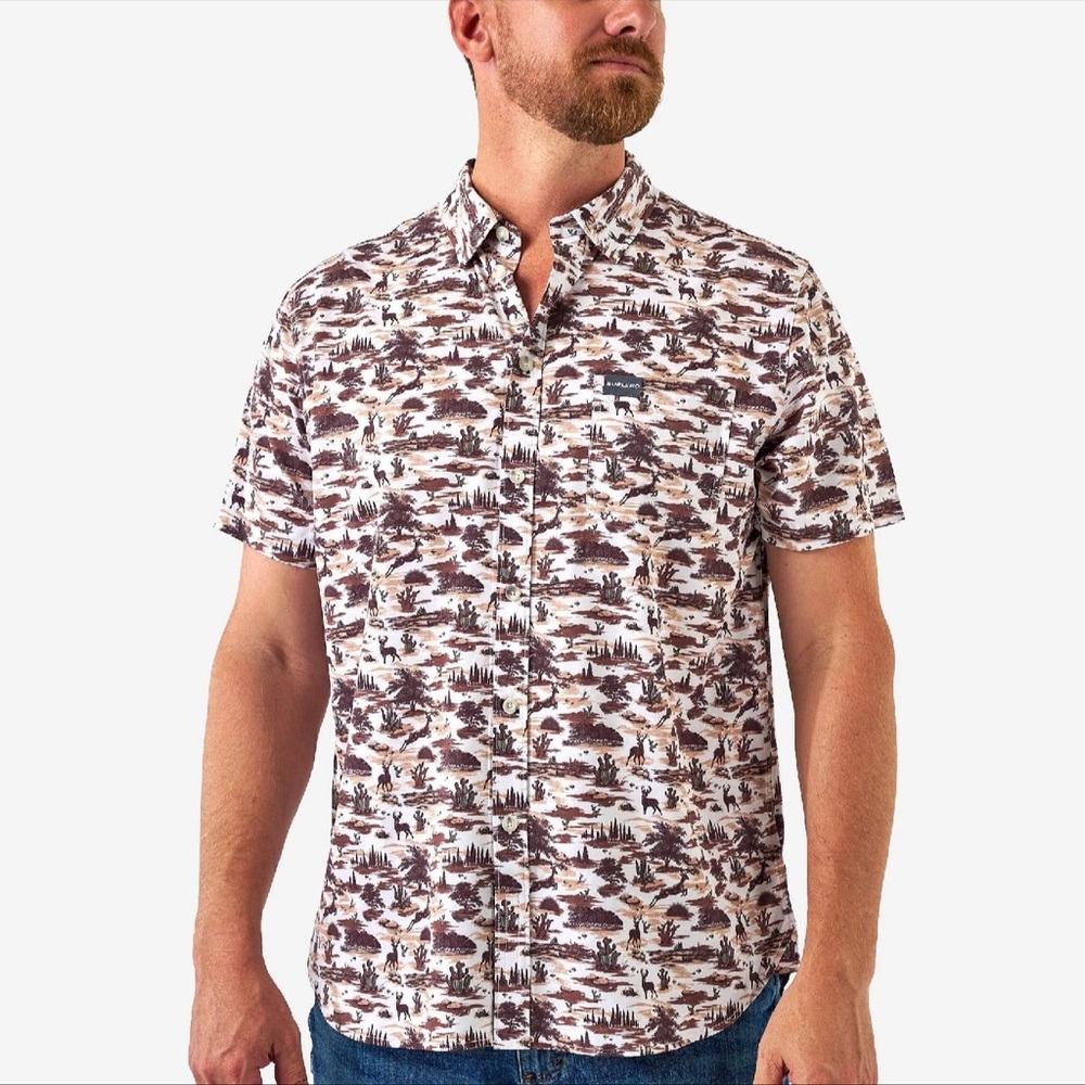 Burlebo Brush Country Performance Button Up Shirt